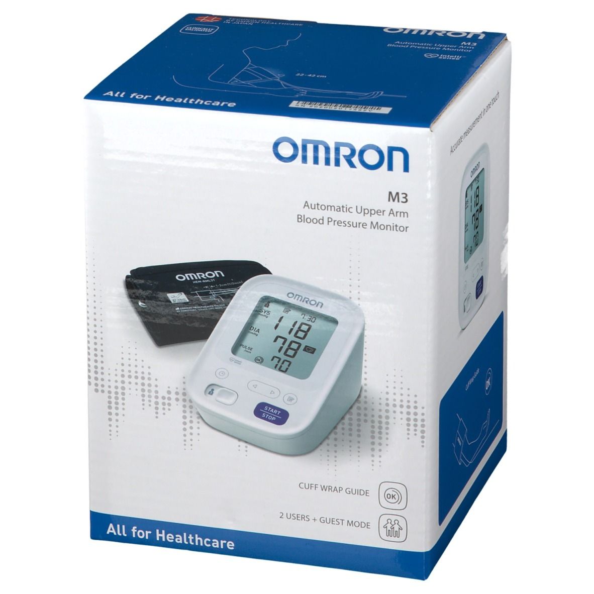 Tensiómetro de Brazo M3 HEM7154E - Omron