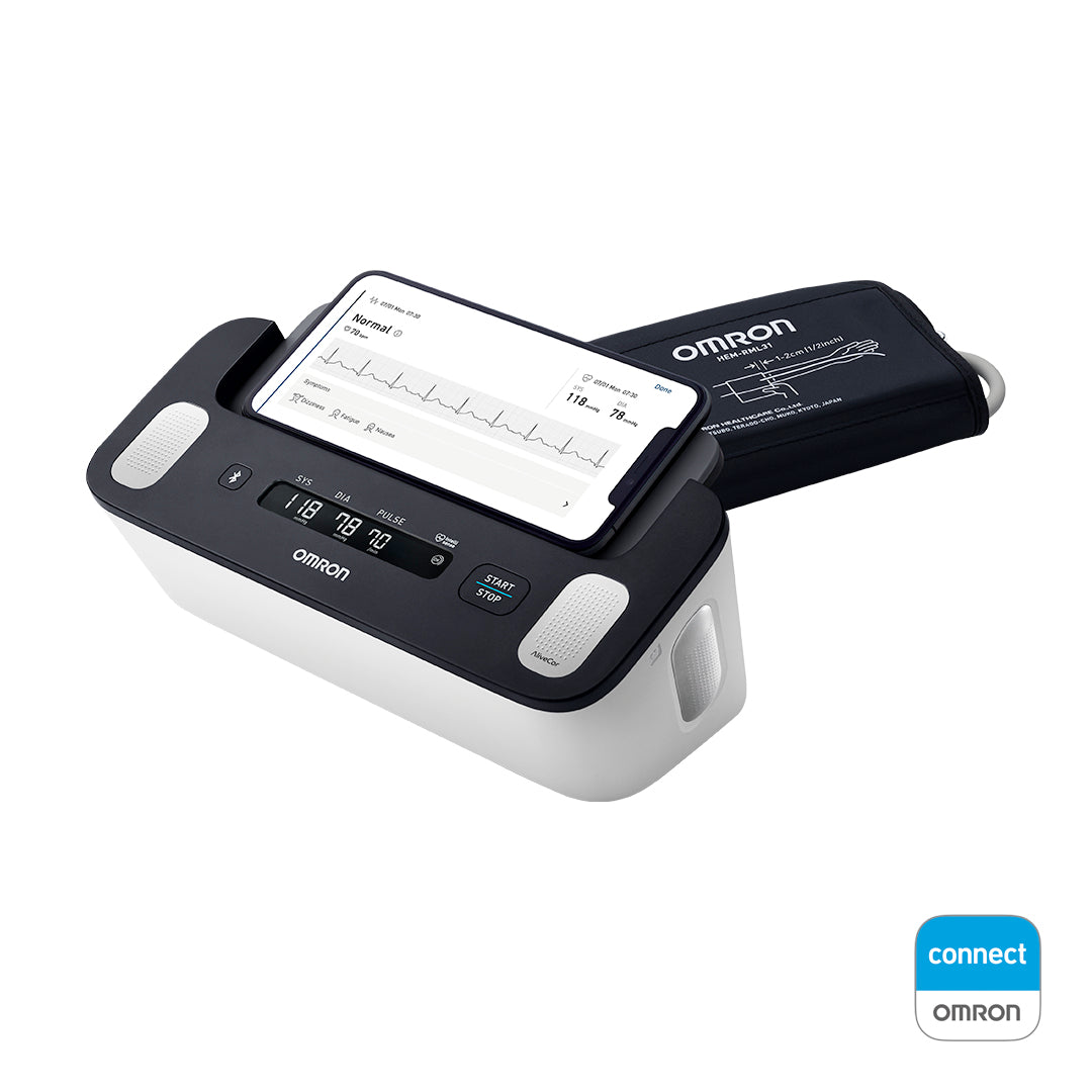Tensiómetro de Brazo + ECG Complete BT HEM7530T - Omron