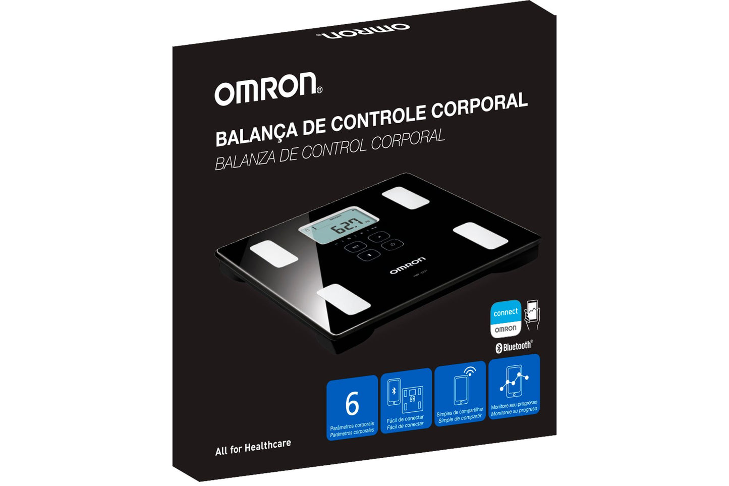 Balanza Control Corporal HBF222T con BT - Omron