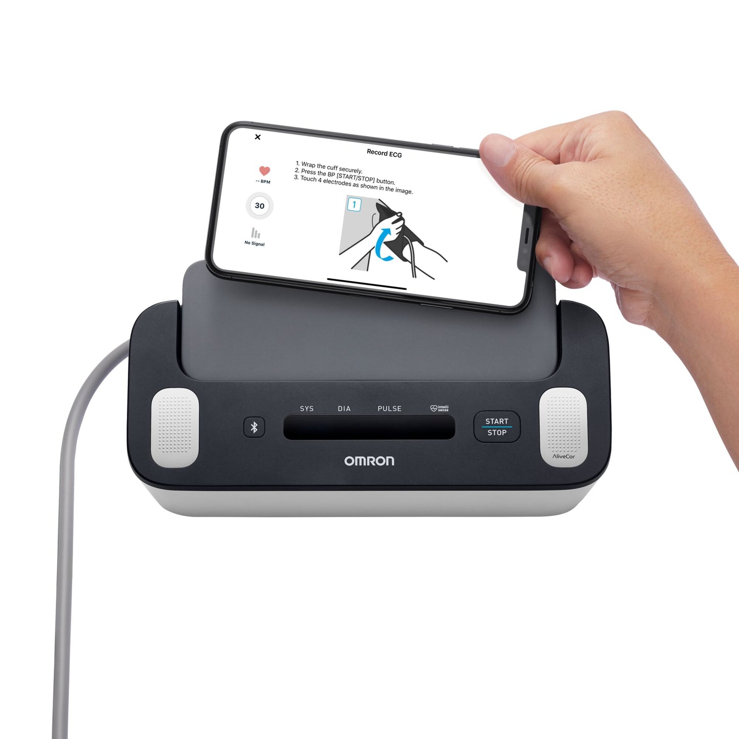 Tensiómetro de Brazo + ECG Complete BT HEM7530T - Omron