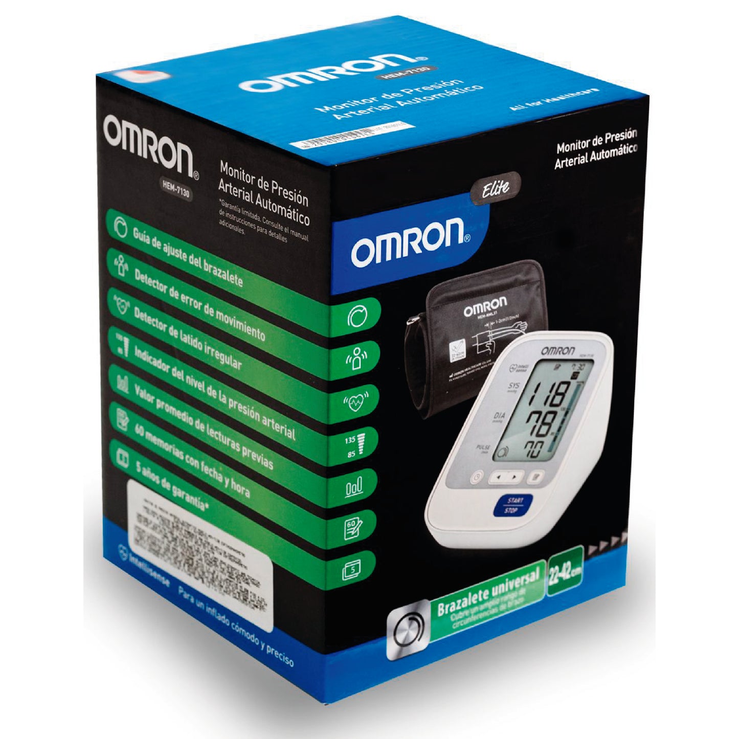 Tensiómetro de Brazo HEM7130 - Omron