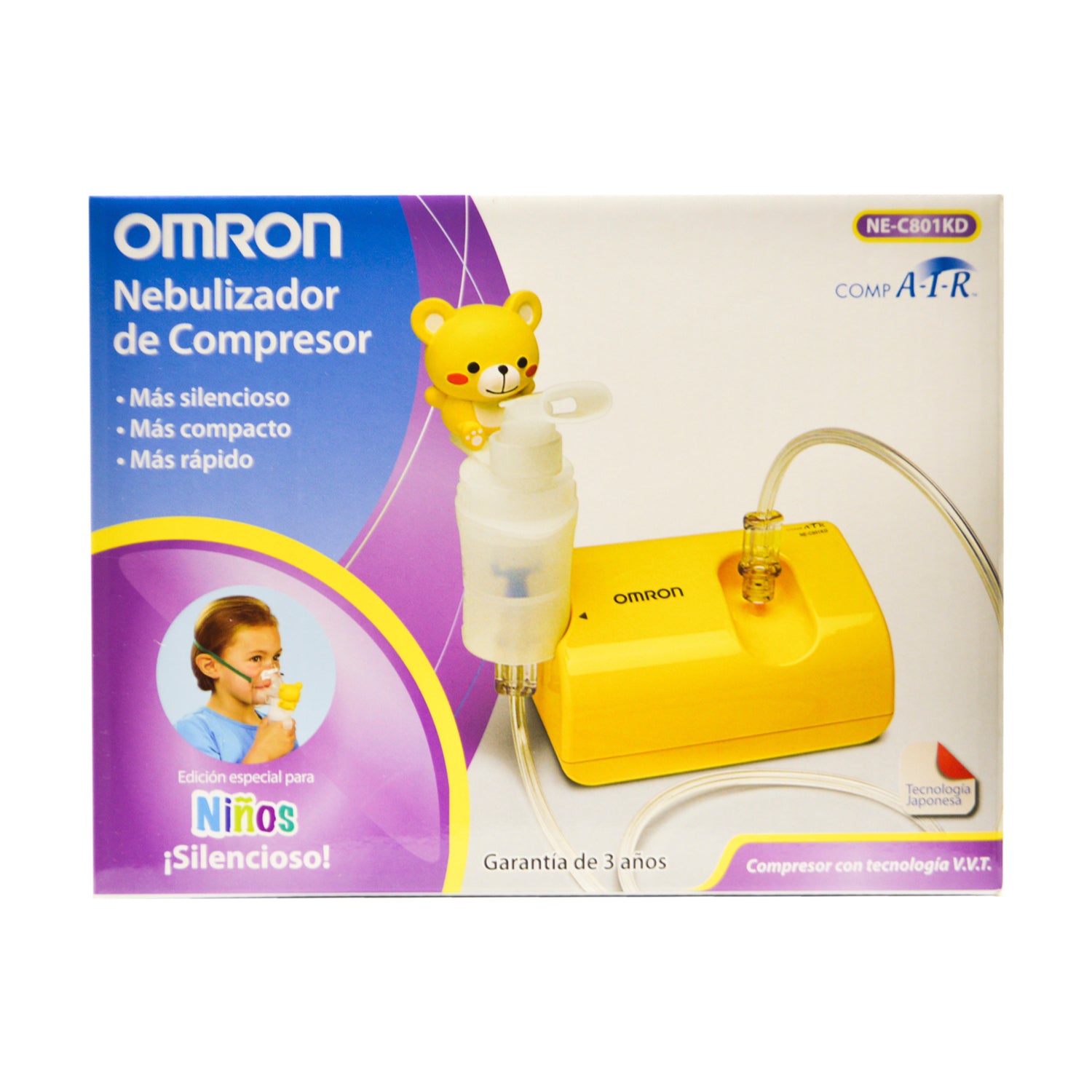 Nebulizador Omron Infantil NEC801KD Compresor – The Care Market