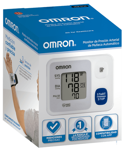 Tensiómetro de Muñeca Omron Control+ - HEM6132: Compacto y Preciso para un Monitoreo Conveniente de la Presión Arterial