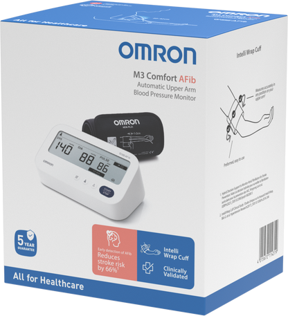 Tensiómetro de brazo HEM-7196-FLE M3 Comfort AFib - Omron