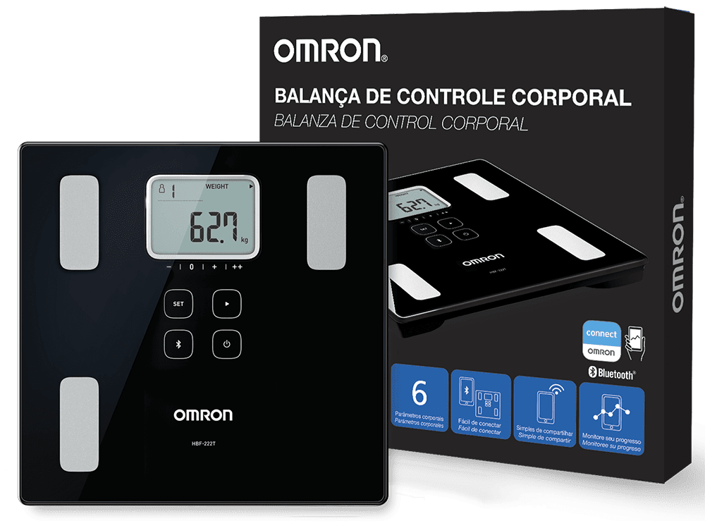 Balanza Omron Control Corporal HBF222T con BT: Monitorización Integral de la Salud - The Care Market